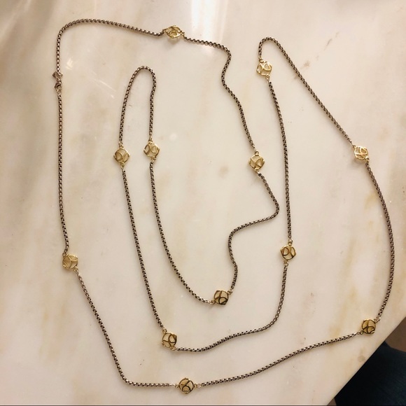 David Yurman 72” long logo station necklace - Picture 2 of 4